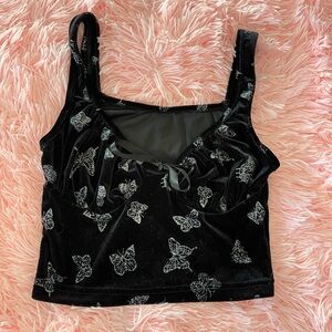 butterfly crop top